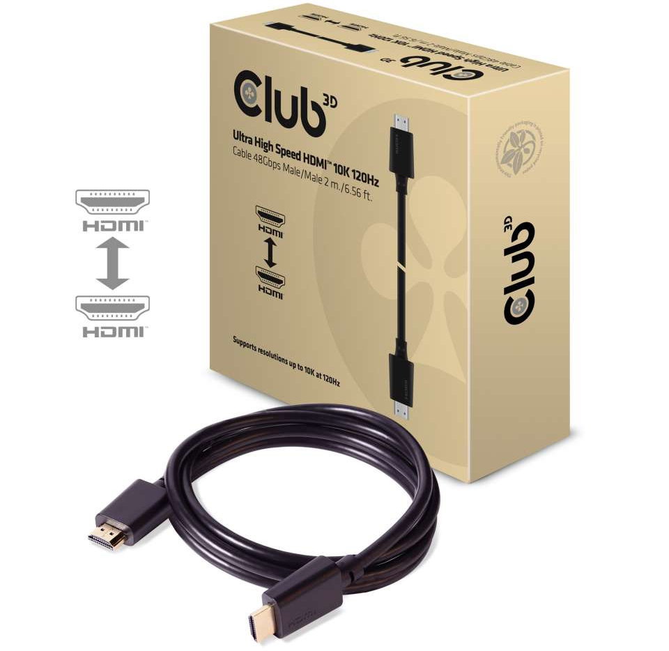 HDMI 2.1标准发布一年 Club3D首发超高速48Gbps线缆数据线-支持10K